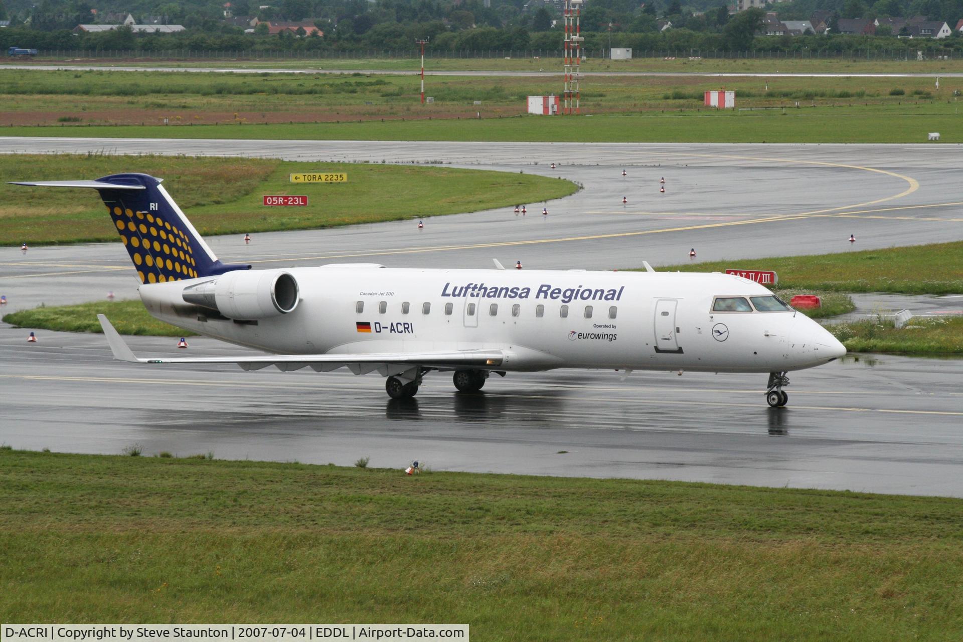 D-ACRI, 2003 Bombardier CRJ-200ER (CL-600-2B19) C/N 7862, Taken at Dusseldorf July 2007