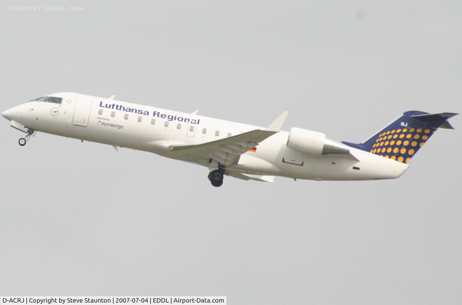 D-ACRJ, 2003 Canadair CRJ-200ER (CL-600-2B19) C/N 7864, Taken at Dusseldorf July 2007