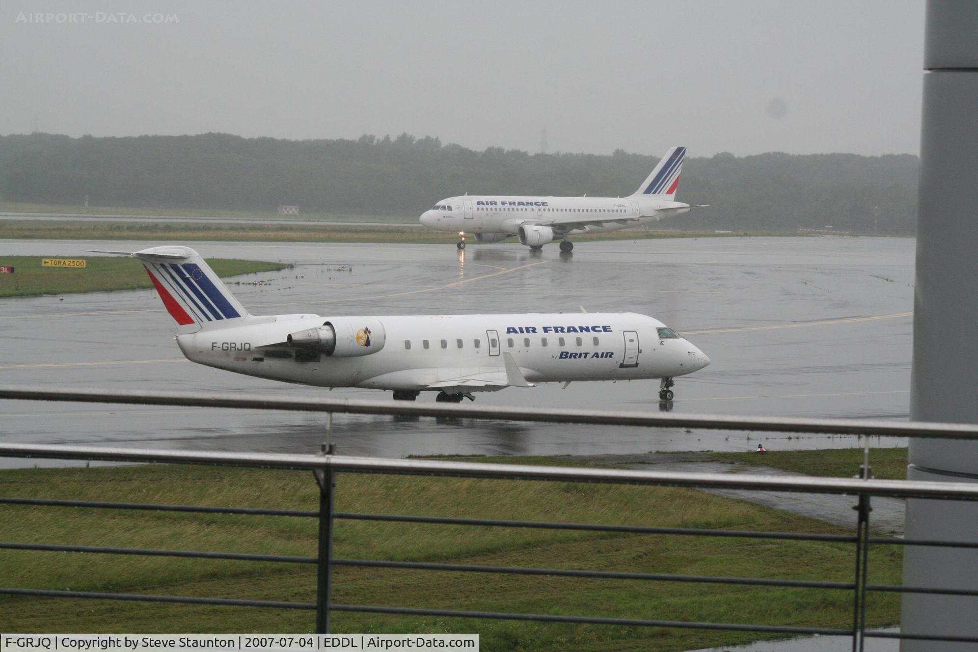 F-GRJQ, 1999 Canadair CRJ-100ER (CL-600-2B19) C/N 7321, Taken at Dusseldorf July 2007