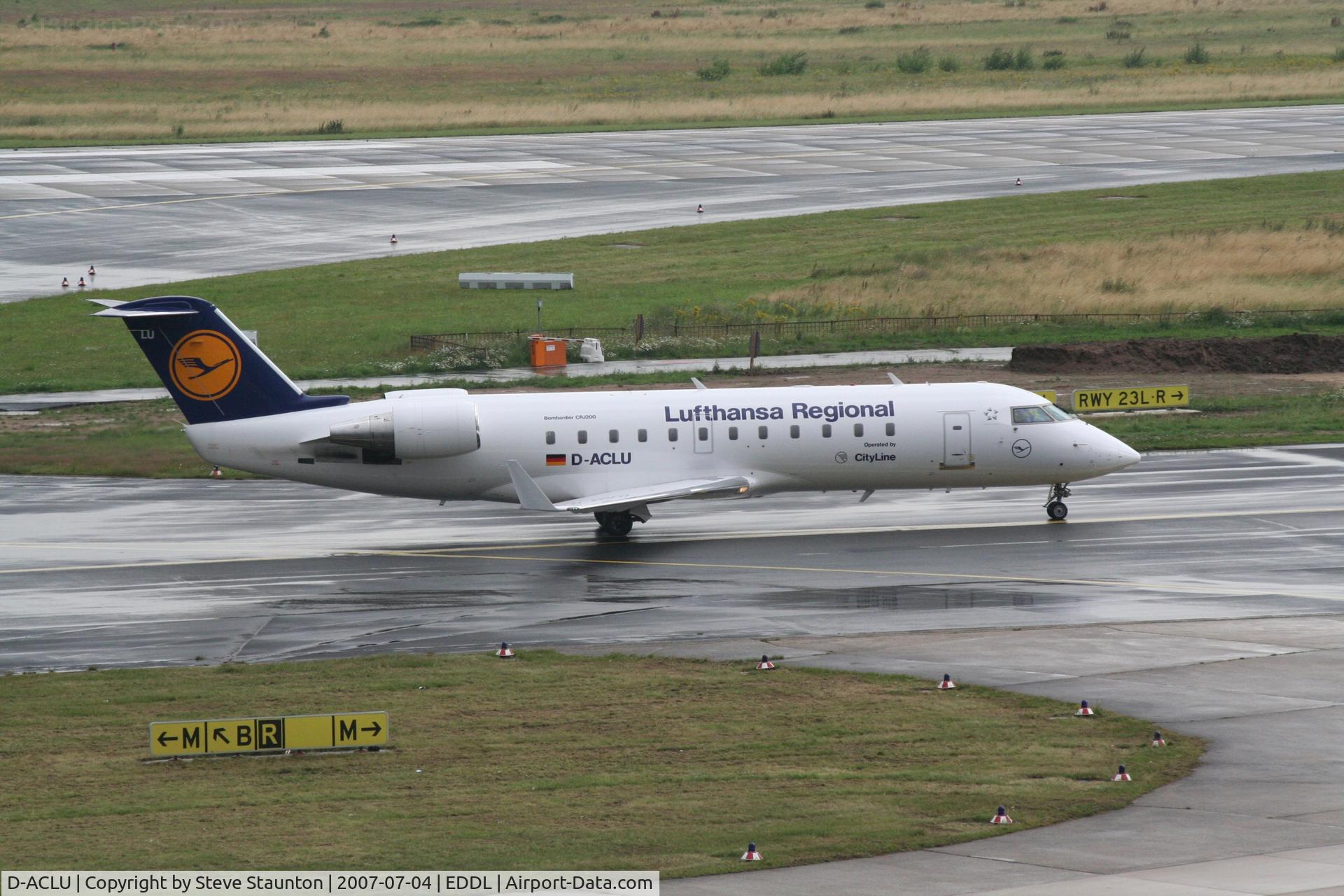 D-ACLU, 1996 Canadair CRJ-200LR (CL-600-2B19) C/N 7104, Taken at Dusseldorf July 2007