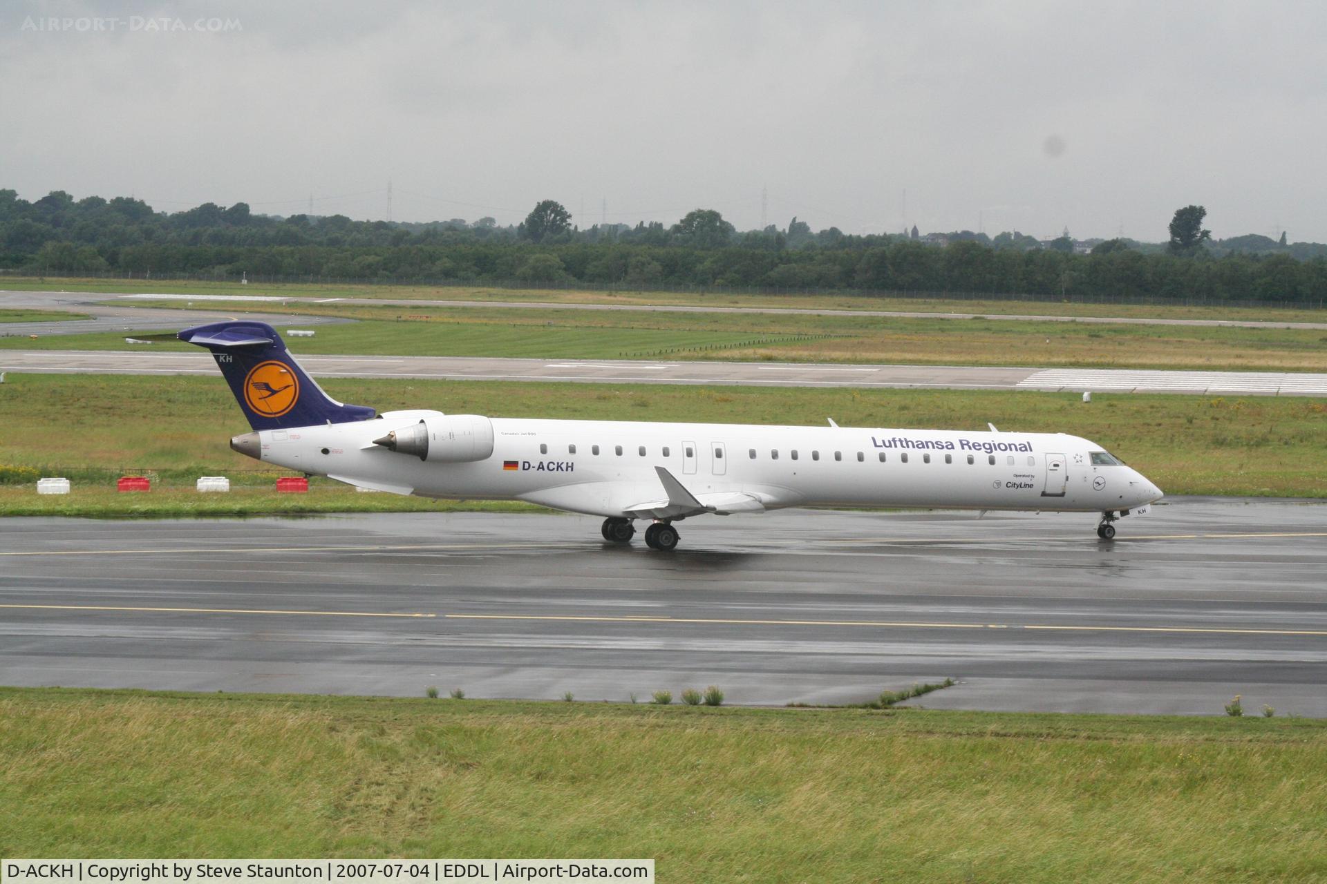 D-ACKH, 2006 Bombardier CRJ-900LR (CL-600-2D24) C/N 15085, Taken at Dusseldorf July 2007
