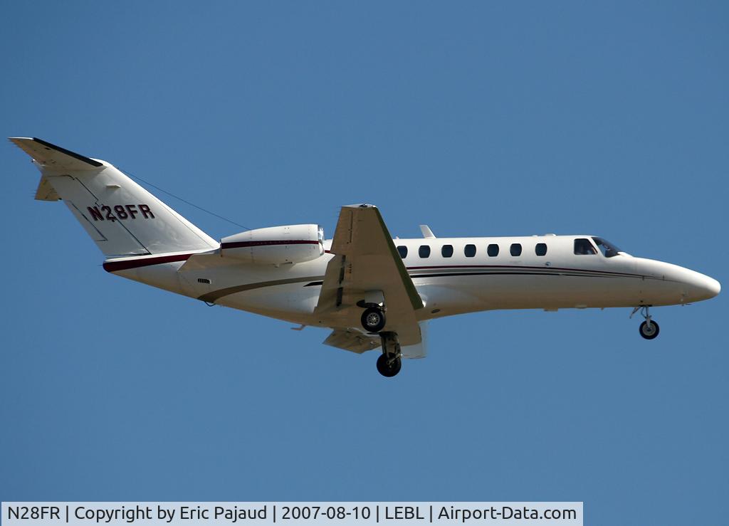 N28FR, 2007 Cessna 525B CitationJet CJ3 C/N 525B0153, One of the bizjet landed here this day