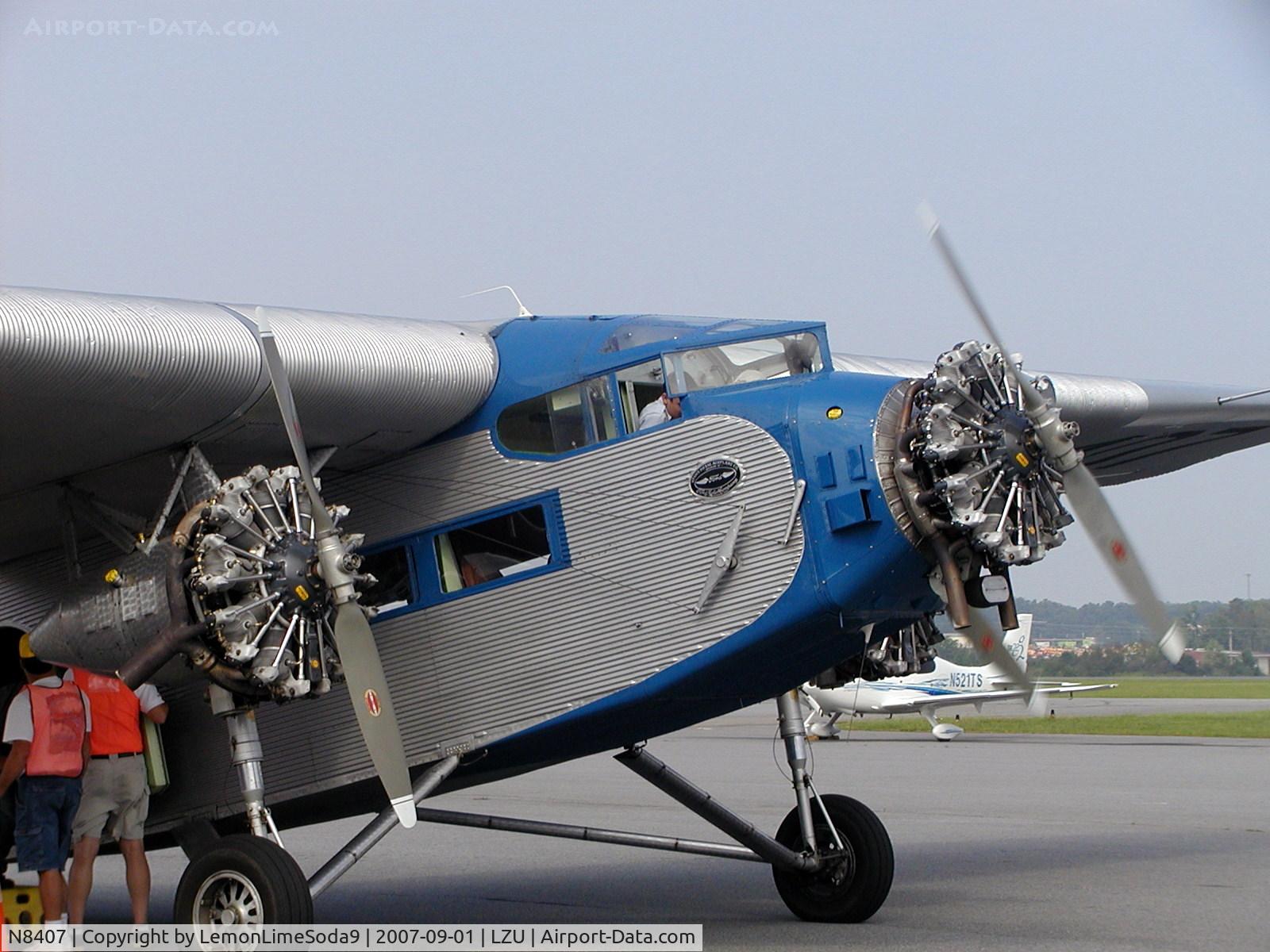 N8407, 1929 Ford 4-AT-E Tri-Motor C/N 69, Just another day at the airport.