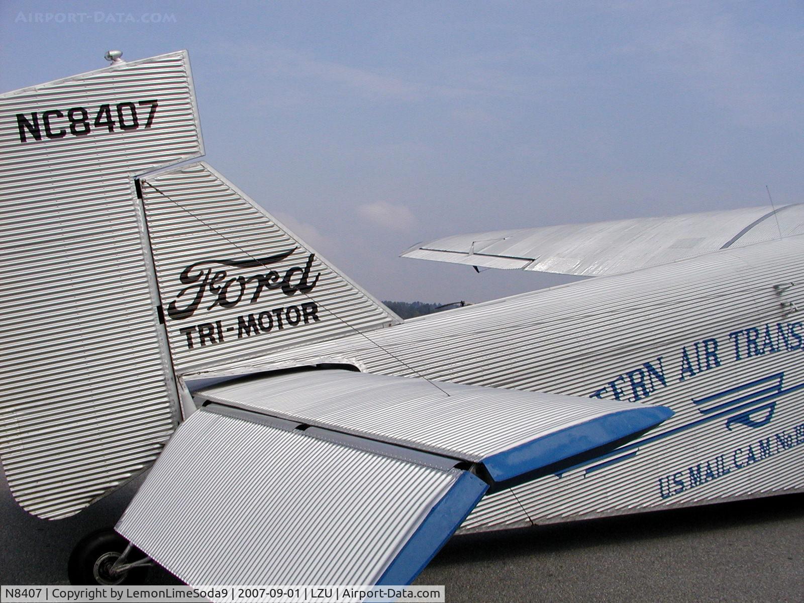 N8407, 1929 Ford 4-AT-E Tri-Motor C/N 69, Just another day at the airport.
