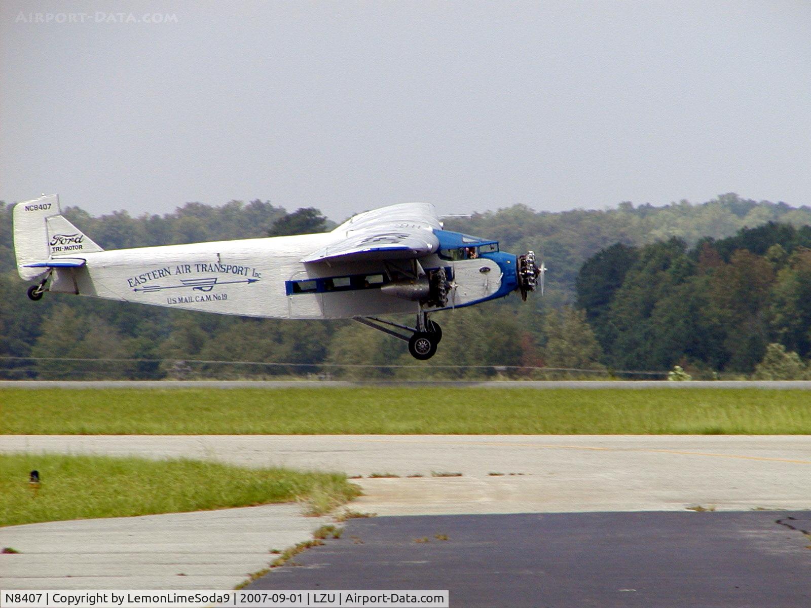 N8407, 1929 Ford 4-AT-E Tri-Motor C/N 69, Just another day at the airport.