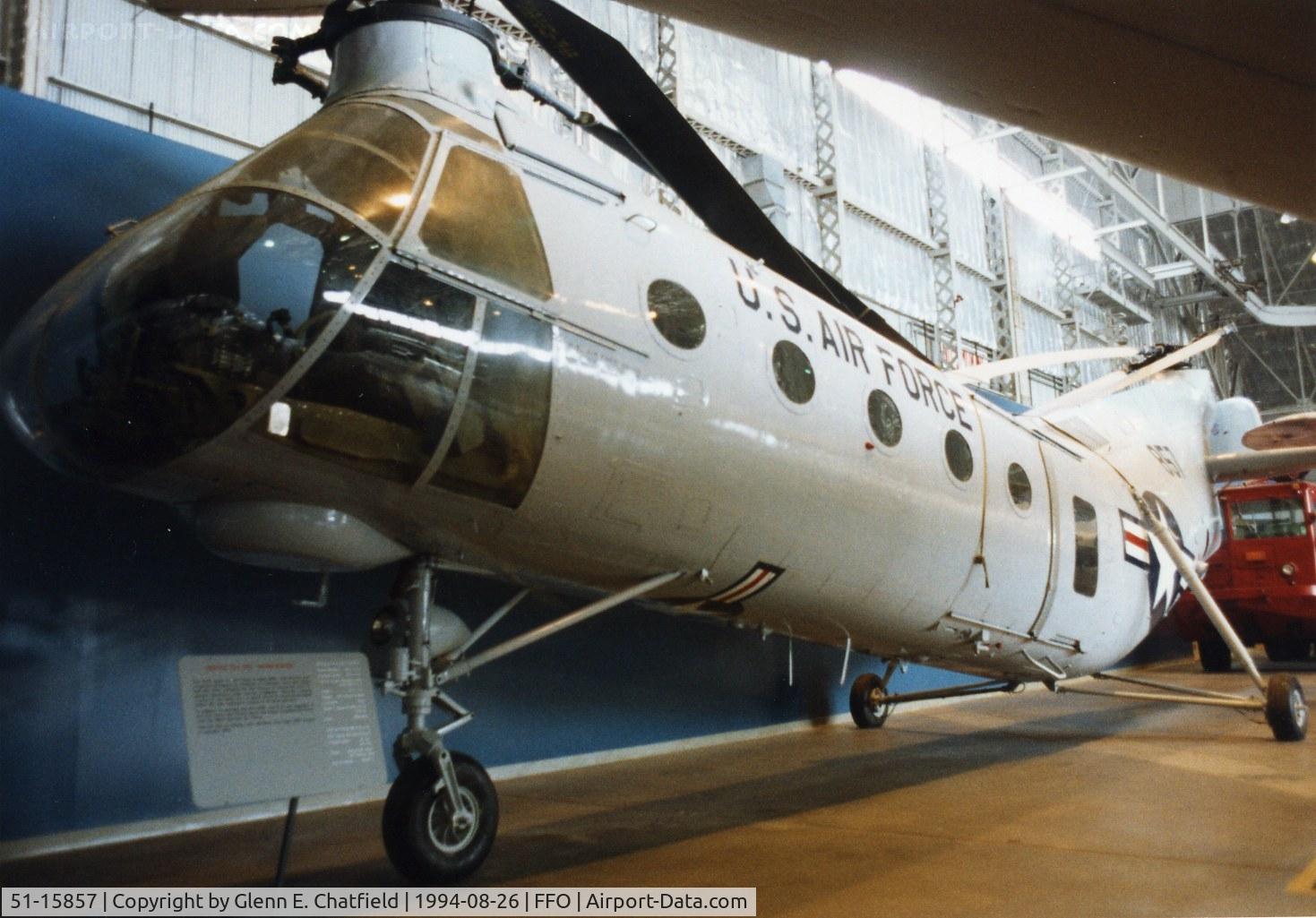 51-15857, 1951 Piasecki H-21B Workhorse C/N B.4, CH-21B at the National Museum of the U.S. Air Force