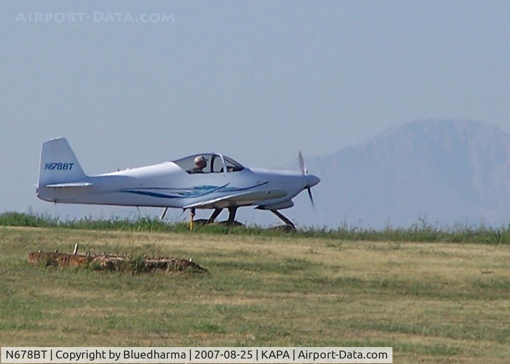 N678BT, 1996 Vans RV-6A C/N 21969, Prep for takeoff, Pikes peak in the background