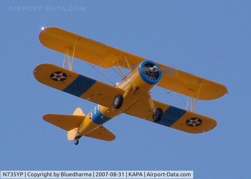 N735YP, 1942 Boeing B75N1 C/N 75-2611, Takeoff