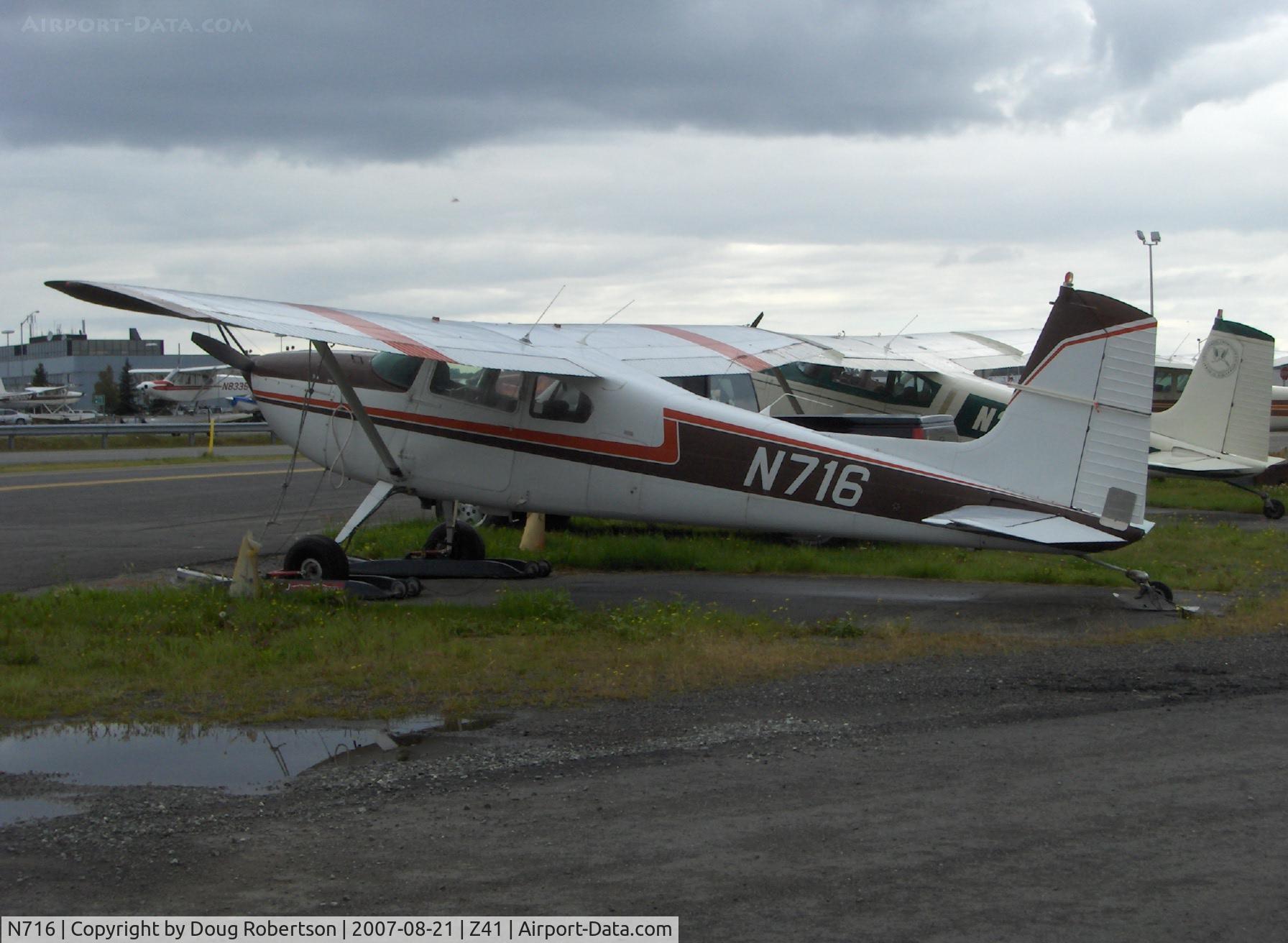 N716, 1961 Cessna 180E C/N 18051088, 1961 Cessna 180E SKYWAGON, Continental O-470 230 Hp