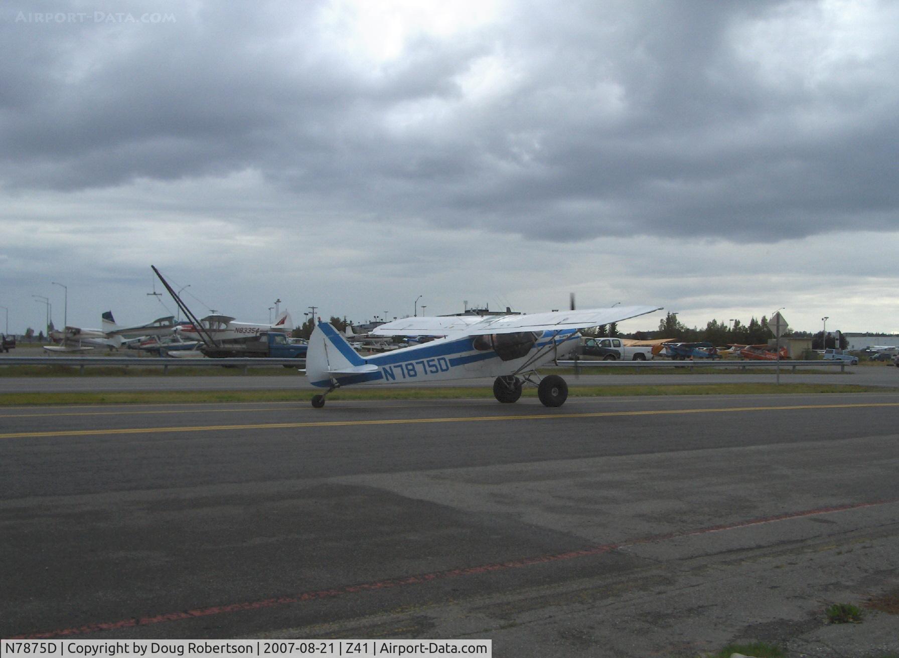 N7875D, 1957 Piper PA-18-150 Super Cub C/N 18-6030, 1957 Piper PA-18-150 SUPER CUB, Lycoming O-320 150 Hp, taxi on 4 psi tundra tires