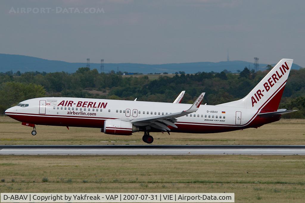 D-ABAV, 1999 Boeing 737-86J C/N 30498, Air Berlin Boeing 737-800