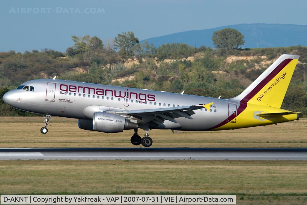 D-AKNT, 2005 Airbus A319-112 C/N 2607, Germanwings Airbus 319