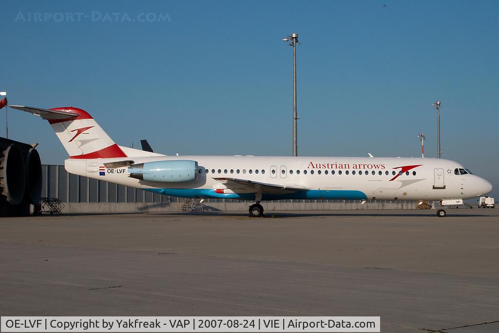OE-LVF, 1993 Fokker 100 (F-28-0100) C/N 11483, Austrian Arrows Fokker 100