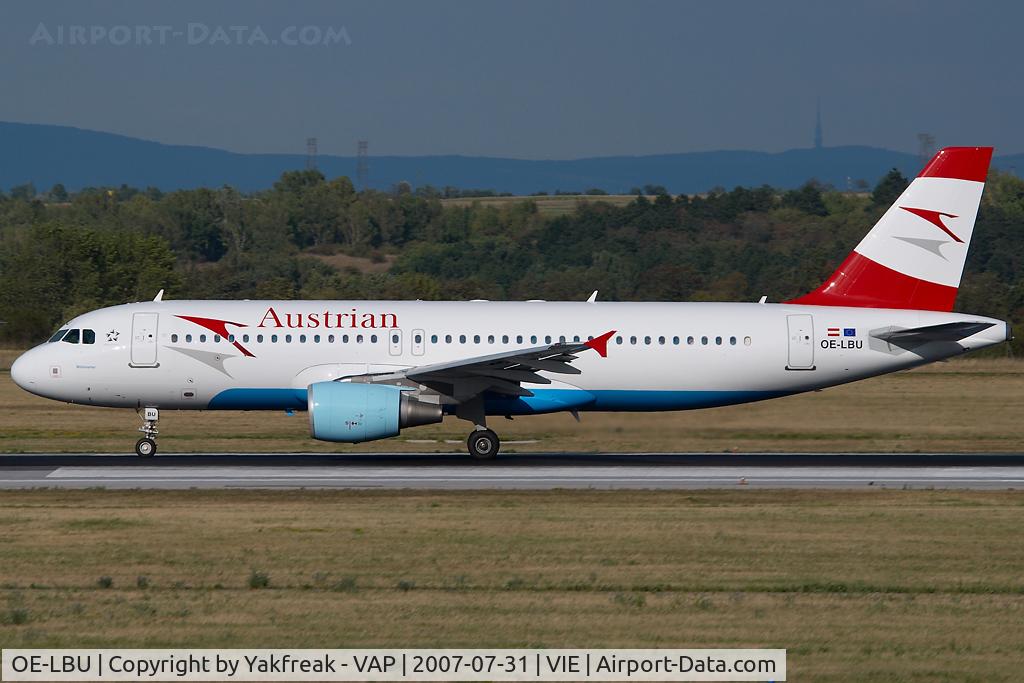 OE-LBU, 2001 Airbus A320-214 C/N 1478, Austrian Airlines Airbus A320