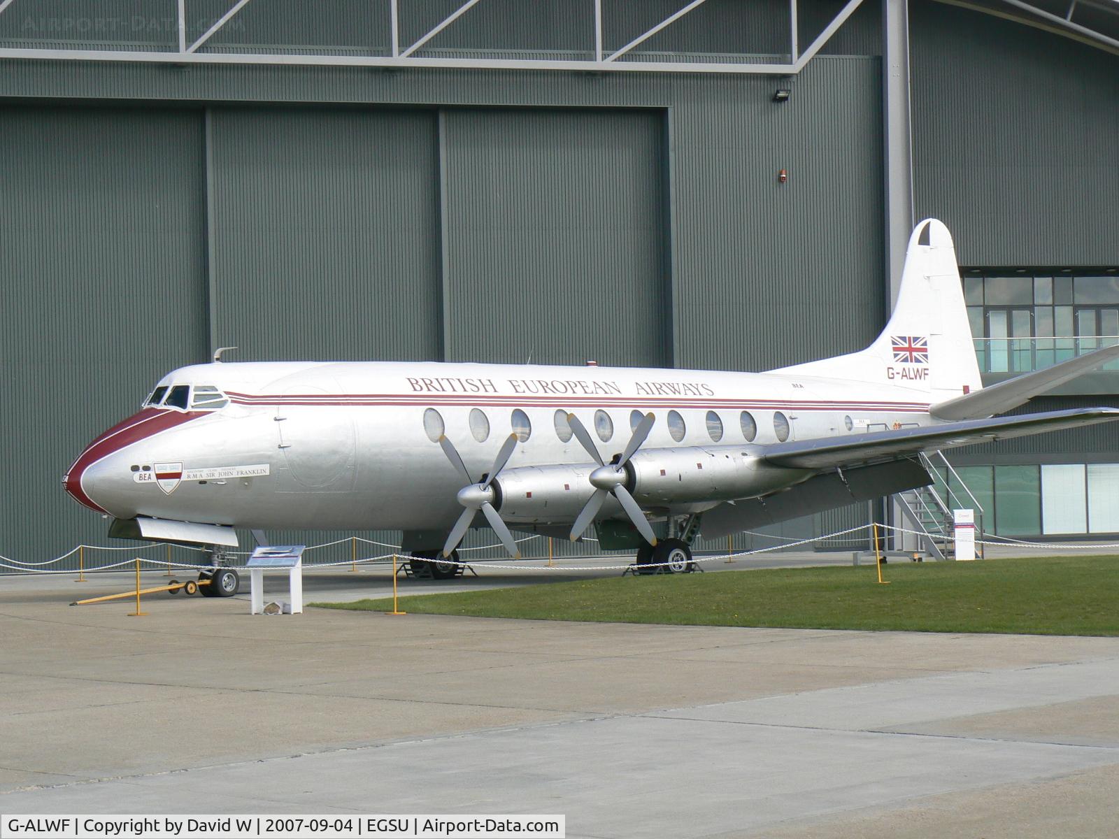 G-ALWF, 1952 Vickers Viscount 701 C/N 005, On display.