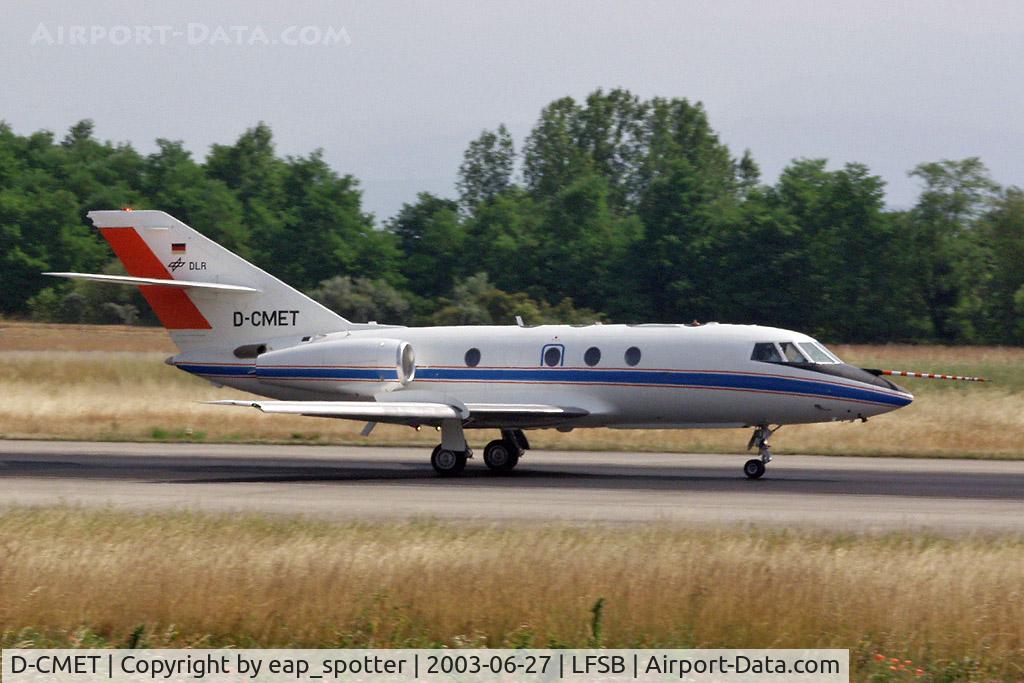 D-CMET, 1976 Dassault Falcon (Mystere) 20E-5 C/N 329, departing on rwy 16