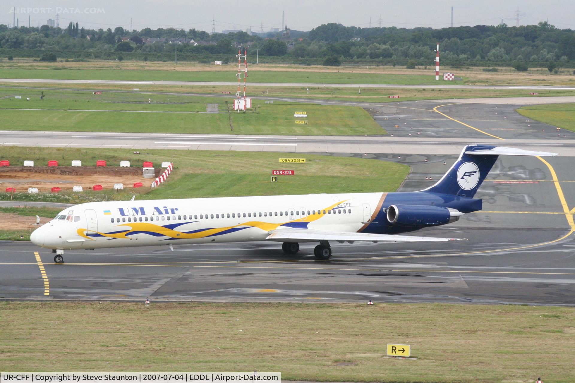 UR-CFF, 1989 McDonnell Douglas MD-83 (DC-9-83) C/N 49845, Taken at Dusseldorf July 2007