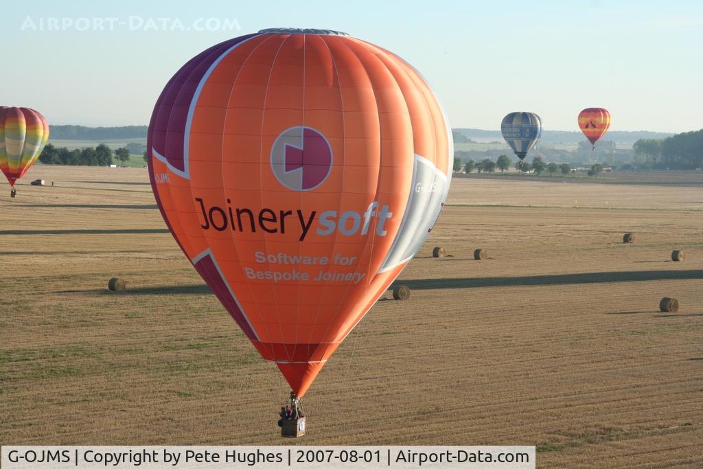 G-OJMS, 2006 Cameron Balloons Z-90 C/N 10860, near Chambley, France, Mondial 2007 meet
