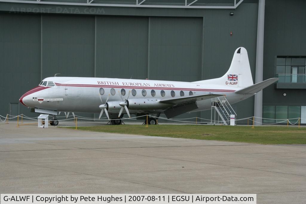 G-ALWF, 1952 Vickers Viscount 701 C/N 005, recently restored Viscount at Duxford