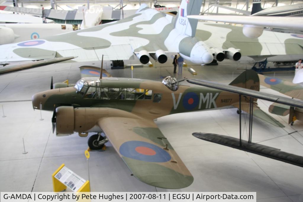 G-AMDA, Avro 652A Anson 1 C/N N4877, Avro Anson in the new IWM hangar at Duxford