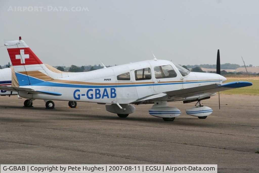 G-GBAB, 1978 Piper PA-28-161 Warrior II C/N 28-7816495, parked at Duxford
