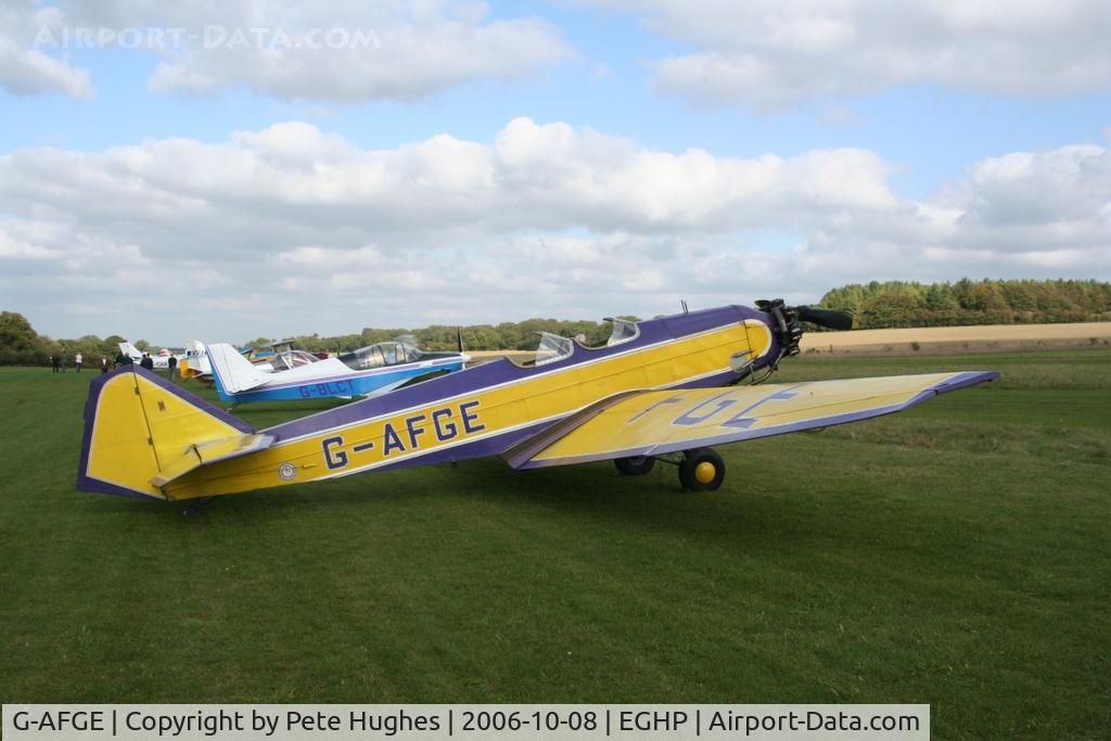 G-AFGE, 1937 British Aircraft Manufacturing Company Ltd Swallow 2 C/N 470, at Popham, Hampshire, UK