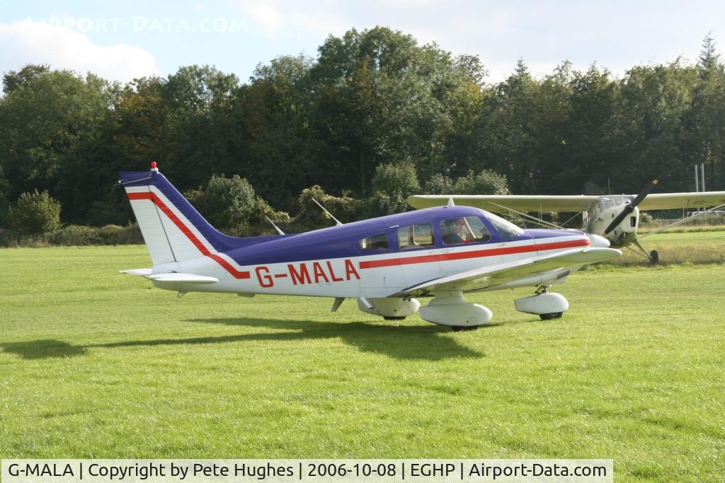 G-MALA, 1980 Piper PA-28-181 Cherokee Archer II C/N 28-8190055, at Popham, Hampshire, UK