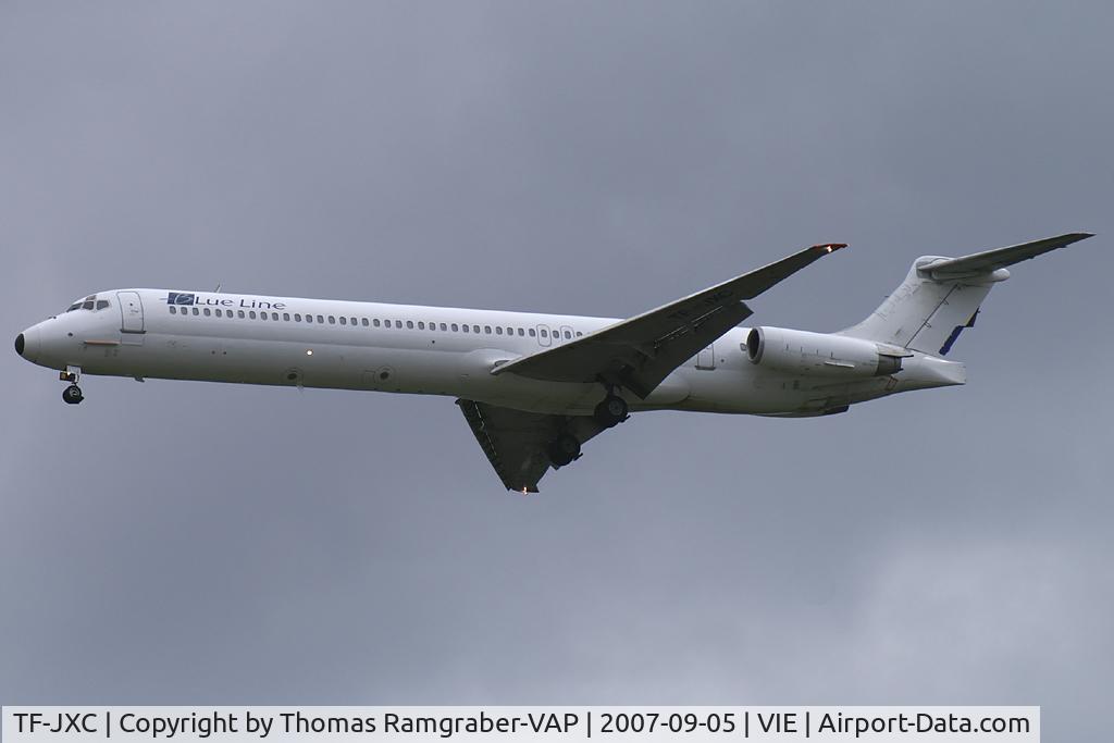 TF-JXC, 1989 McDonnell Douglas MD-83 (DC-9-83) C/N 49627, Blue Line MDD MD80