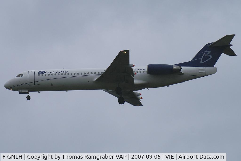 F-GNLH, 1991 Fokker 100 (F-28-0100) C/N 11311, Blue Line Fokker 100