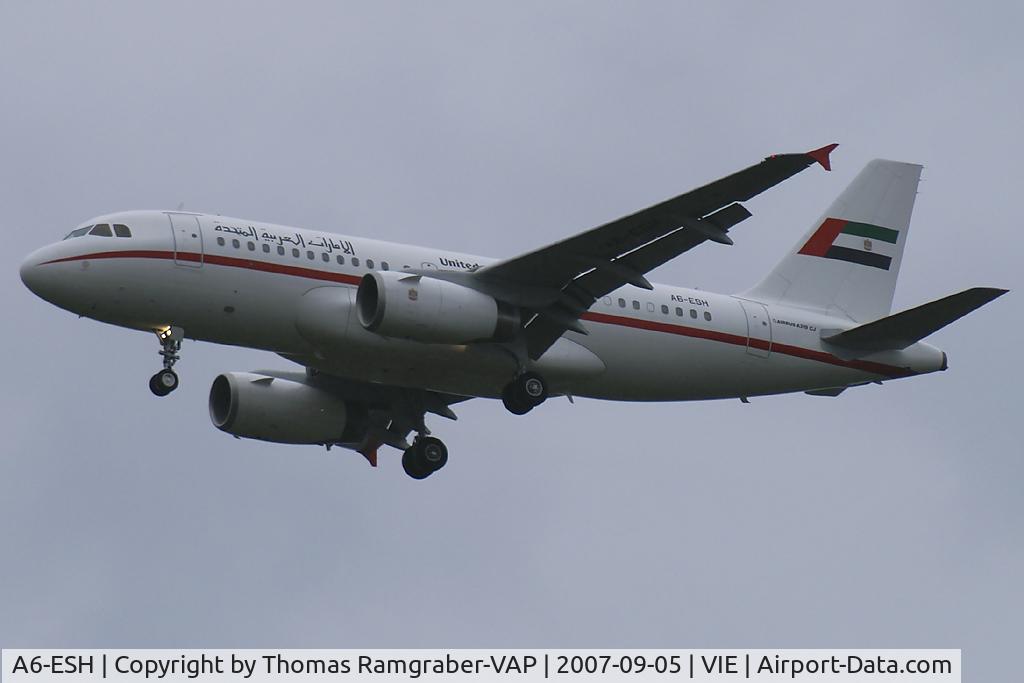 A6-ESH, 2000 Airbus VC-1A (A319-133/CJ) C/N 0910, UAE - Government Airbus A319