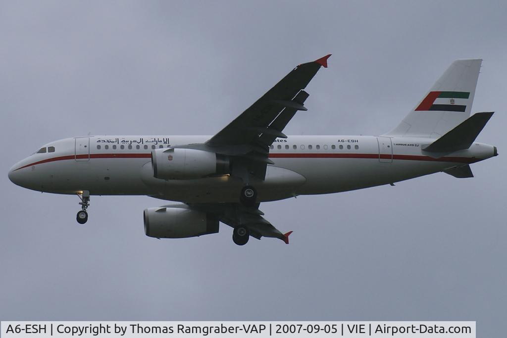A6-ESH, 2000 Airbus VC-1A (A319-133/CJ) C/N 0910, UAE - Government Airbus A319