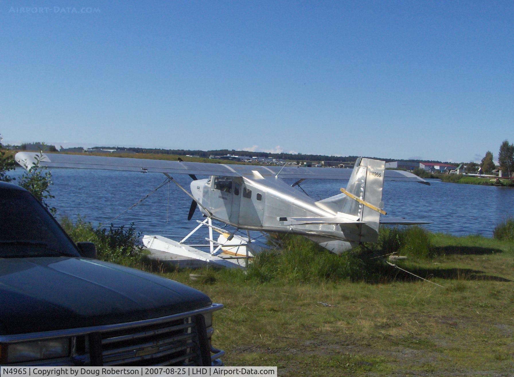 N4965, 2000 Murphy SR2500 Super Rebel C/N 025, 2000 Gill MURPHY SR2500 SUPER REBEL, Lycoming O-540 250 Hp, four place, Experimental class. Note rudder gust lock.