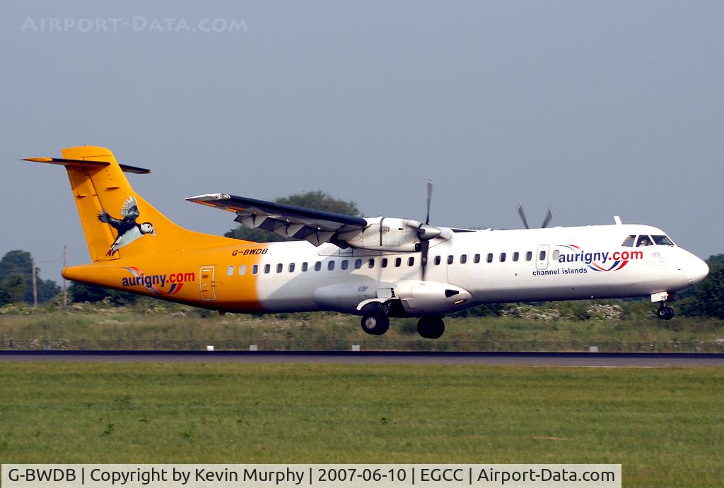 G-BWDB, 1995 ATR 72-202 C/N 449, Aurigny on 05R