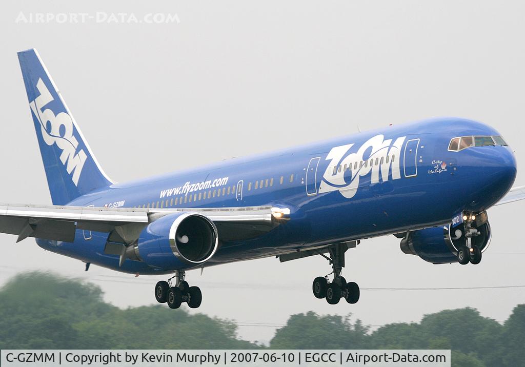 C-GZMM, 1993 Boeing 767-328/ER C/N 27136, Zoom 767 on 05R