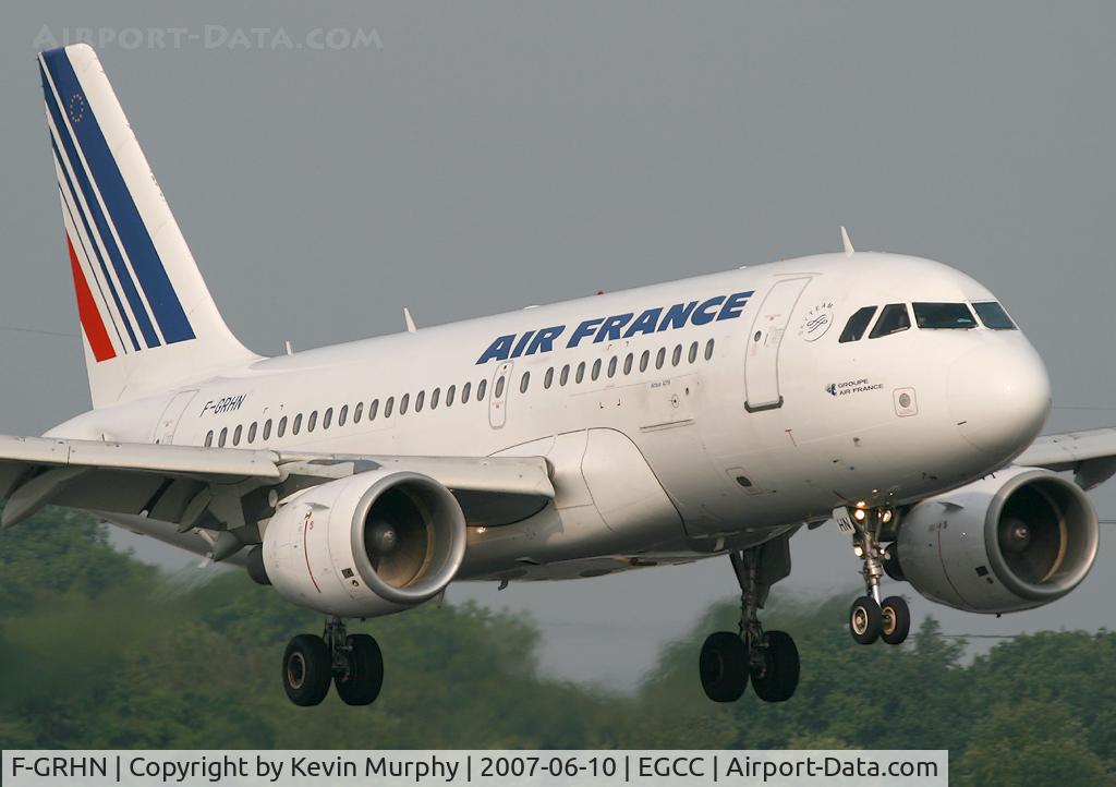F-GRHN, 2000 Airbus A319-111 C/N 1267, Air France bus