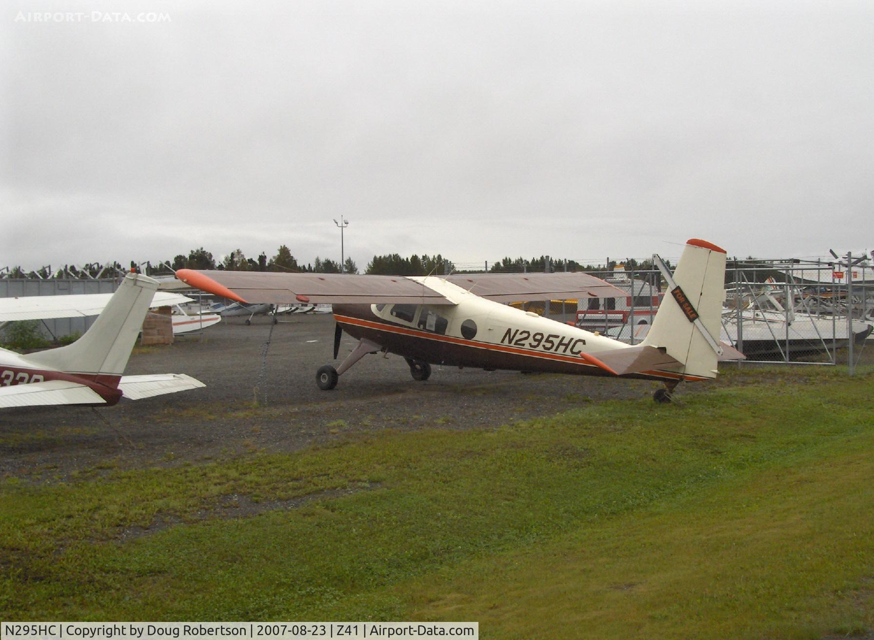 N295HC, 1966 Helio H-295-1200 Super Courier C/N 1217, 1966 Helio SUPER COURIER H-295, Lycoming GO-480-G1D6 295 Hp, pilot & five passengers or freight, Note: substantial rudder gust lock