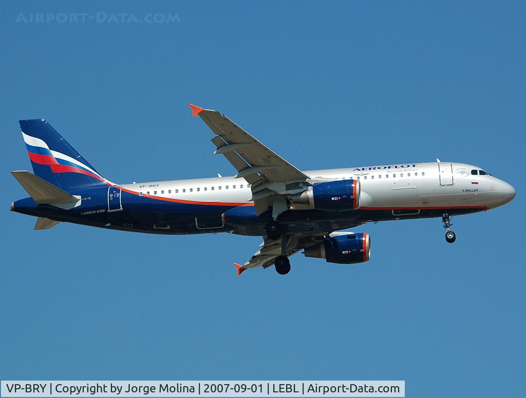 VP-BRY, 2007 Airbus A320-214 C/N 3052, 