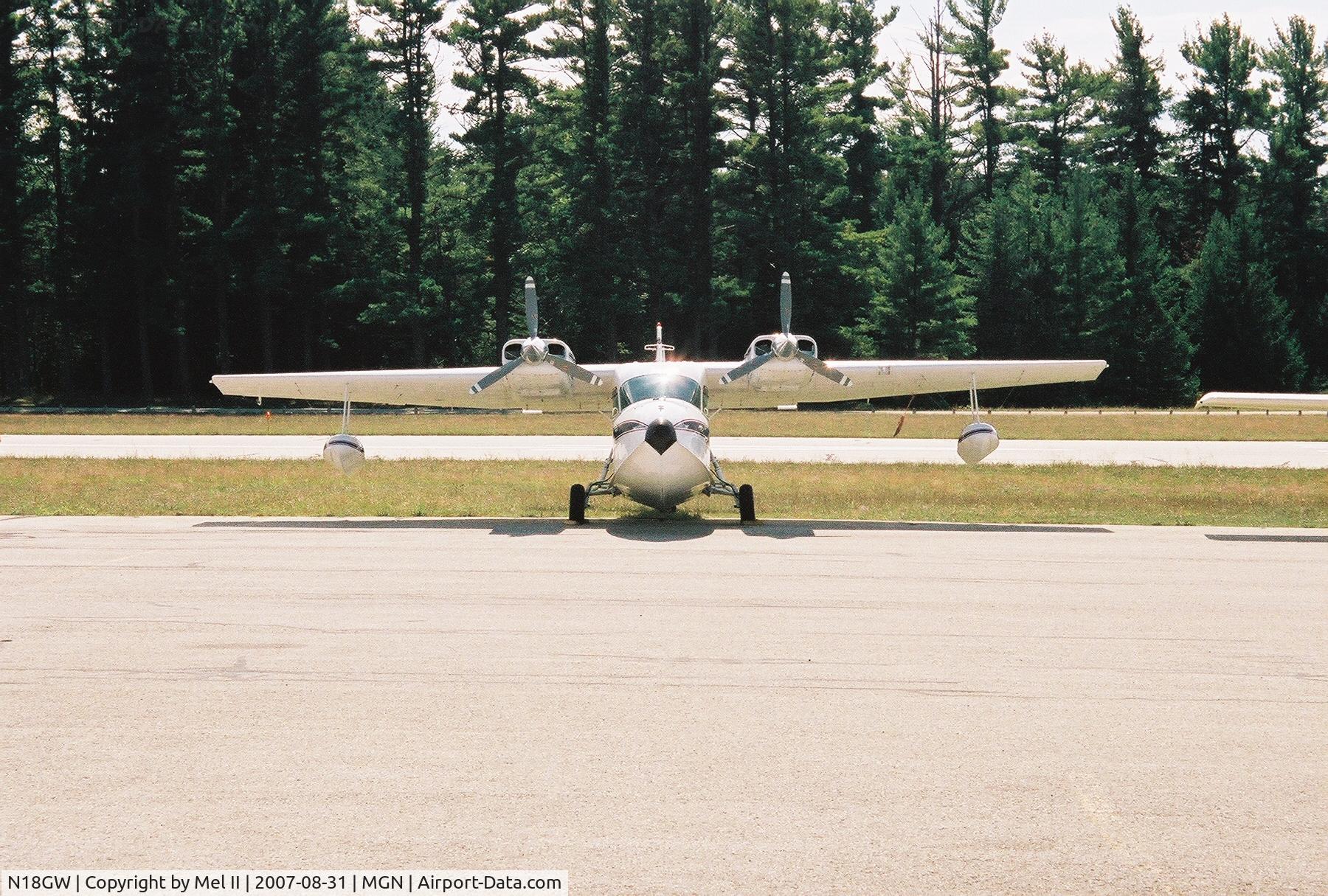 N18GW, 1949 Scan (Grumman) 30 (G-44A Widgeon) C/N 35, Parked @ Harbor Springs Airport (MGN)