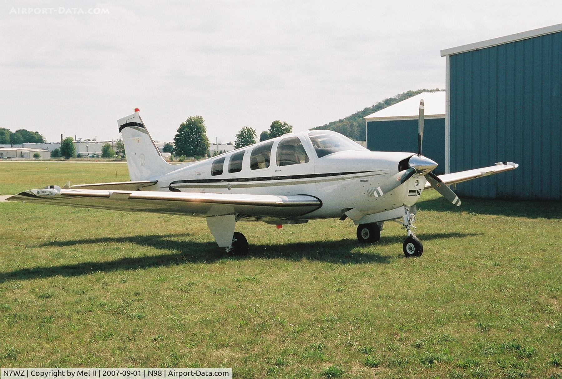 N7WZ, 2005 Raytheon Aircraft Company G36 C/N E-3637, Parked @ Boyne City Municipal Airport (N98)