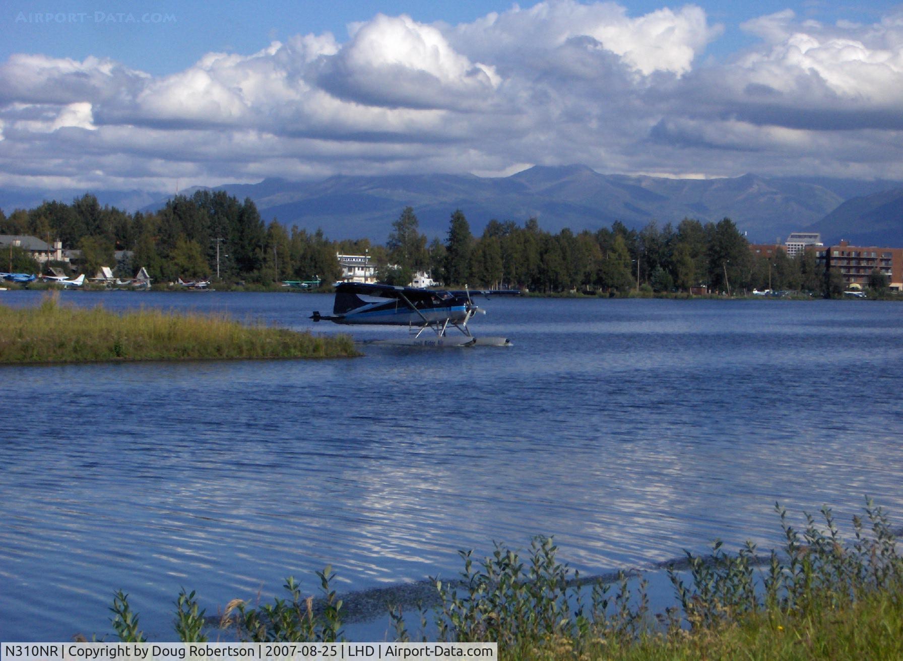 N310NR, 1952 De Havilland Canada DHC-2 Beaver Mk.1 (L20A) C/N 396, 1952 DeHavilland BEAVER DHC-2 MK.1, P&W R-985 450 Hp, of Trail Ridge Air, Restricted class, taxi turn to water lane