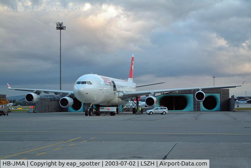 HB-JMA, 2003 Airbus A340-313 C/N 538, engine test