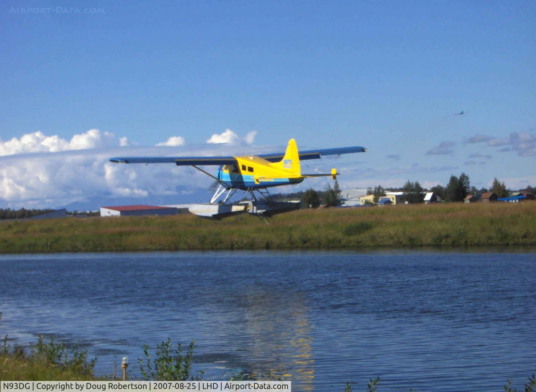 N93DG, 1953 De Havilland Canada DHC-2 Beaver Mk.I (L20A) C/N 601, 1953 DeHavilland BEAVER DHC-2 MK.1, P&W R-985 450 Hp, leased by Rust Air, takeoff climbout