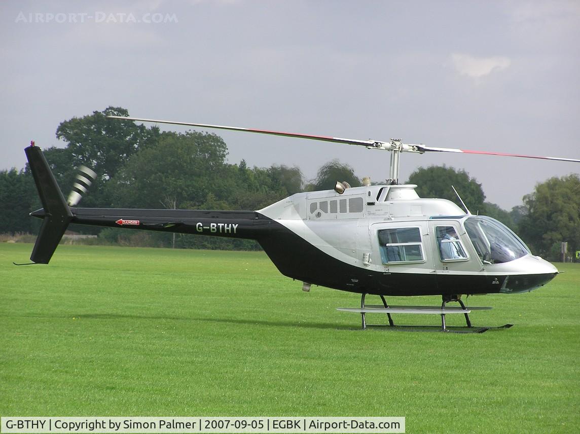 G-BTHY, 1977 Bell 206B JetRanger III C/N 2290, Jet Ranger at Sywell