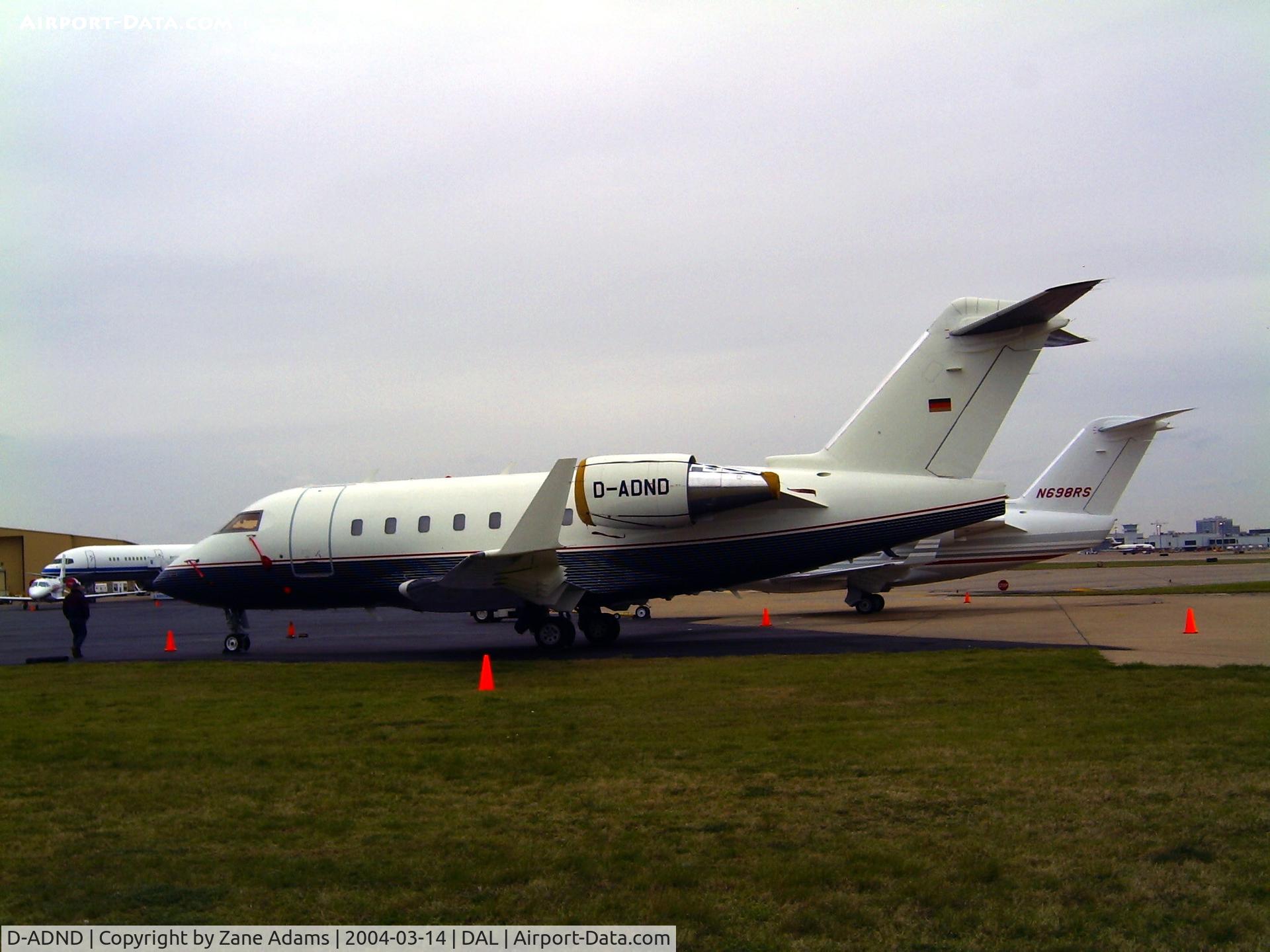 D-ADND, 1998 Bombardier Challenger 604 (CL-600-2B16) C/N 5403, Love Field