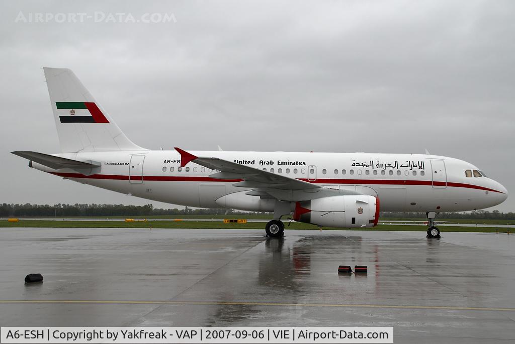 A6-ESH, 2000 Airbus VC-1A (A319-133/CJ) C/N 0910, UAE Government Airbus 319