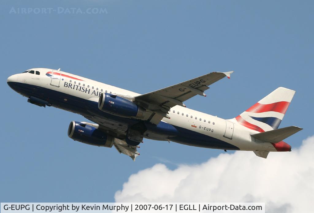 G-EUPG, 2000 Airbus A319-131 C/N 1222, BA 319 Bus