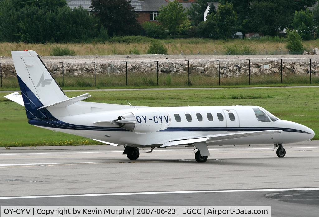 OY-CYV, 1982 Cessna 550 Citation II C/N 550-0440, Biz jet off 23R