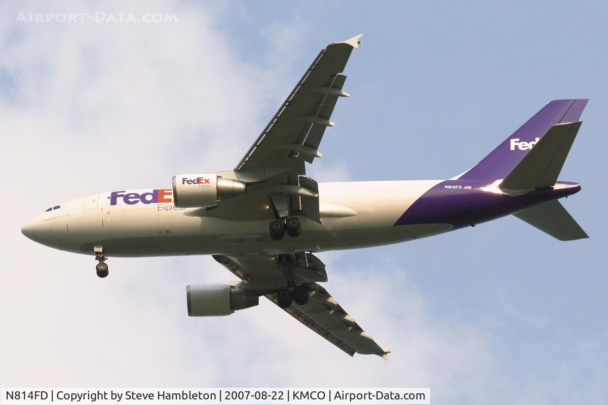 N814FD, 1990 Airbus A310-324 C/N 534, 6 miles out and lining up for finals at Orlando International
