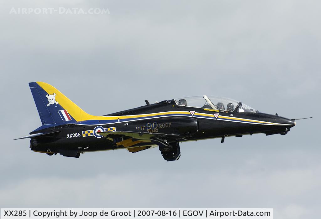 XX285, 1979 Hawker Siddeley Hawk T.1A C/N 111/312110, Special 100 Sq 90st anniversary colors scheme