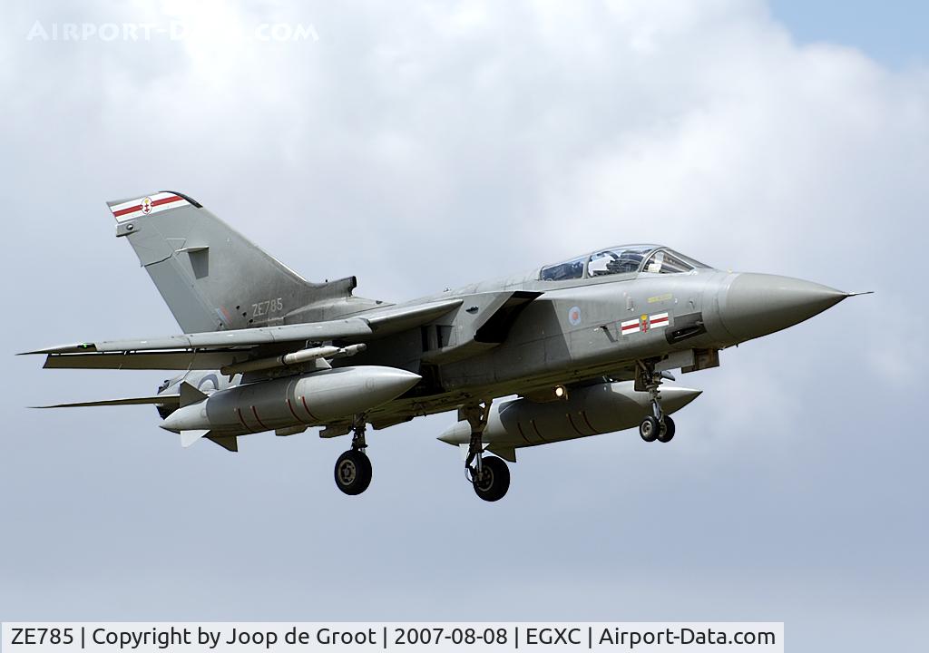 ZE785, 1988 Panavia Tornado F.3 C/N 3310, Rare sighting of a Tornado F3 with the giant Hindenburger fuel tanks
